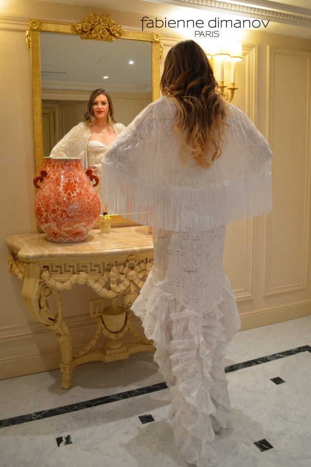 Cristal- robe de mariée -Défilé du Calendrier Black & White 2016 - Shangri La - Fabienne Dimanov Paris