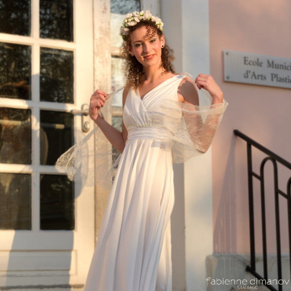 VESTALE - robe de mariée antique - Fabienne Dimanov Paris