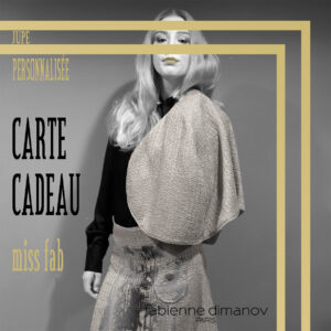 CARTE JUPE CADEAU miss fab- JUPE PERSONNALISÉE - Fabienne Dimanov Paris