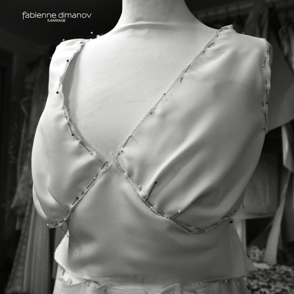 ASSEMBLAGE - création d'une robe sur mesure - Fabienne Dimanov Mariage