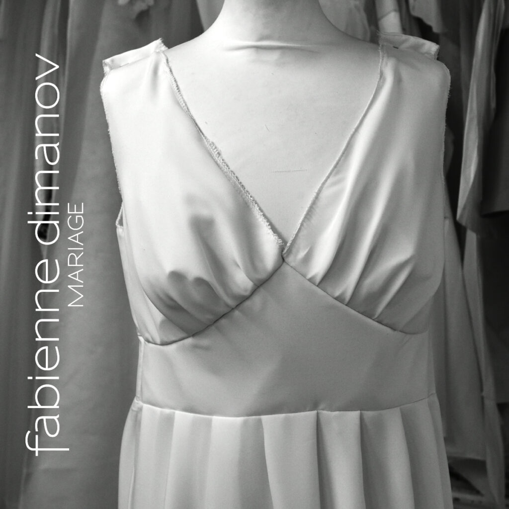 DERNIER ESSAYAGE INTERMEDIAIRE- création d'une robe sur mesure - Fabienne