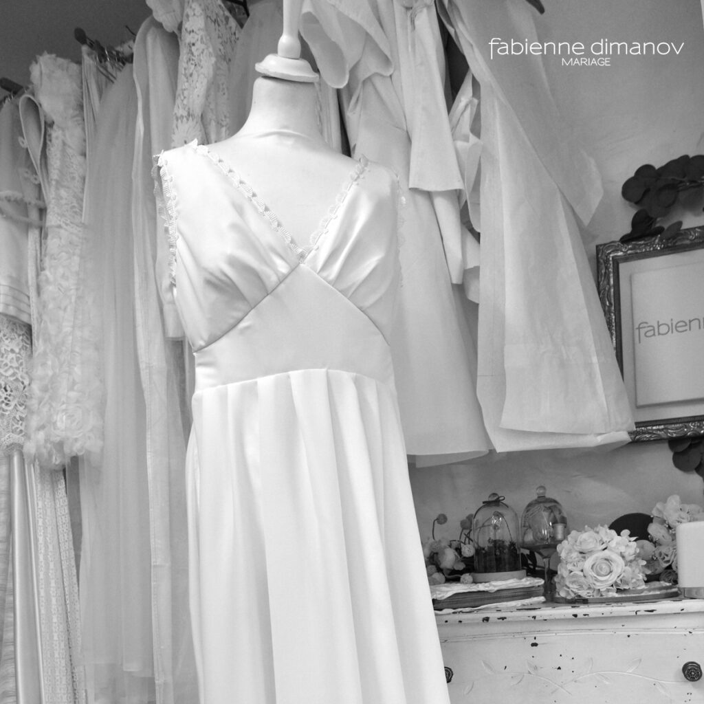 ROBE FINIE- création d'une robe sur mesure - Fabienne DIMANOV Mariage