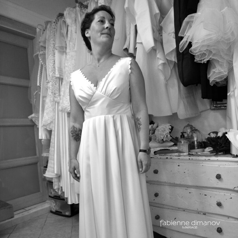 ESSAYAGE final- création d'une robe sur mesure - Fabienne DIMANOV Mariage